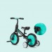 Kids 2 in 1 Carbon Steel Balance Bike to Pedal Bike with Training Wheels, Lightweight with Foam Tire Adjustable Seat Detachable Pedals